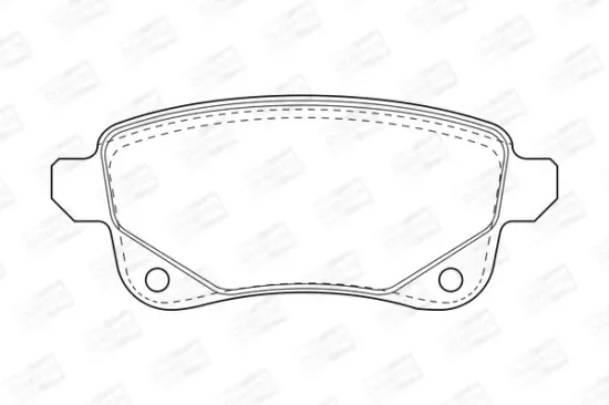 Bremsbelagsatz, Scheibenbremse CHAMPION 573660CH Bild Bremsbelagsatz, Scheibenbremse CHAMPION 573660CH