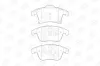 Bremsbelagsatz, Scheibenbremse Vorderachse CHAMPION 573674CH Bild Bremsbelagsatz, Scheibenbremse Vorderachse CHAMPION 573674CH