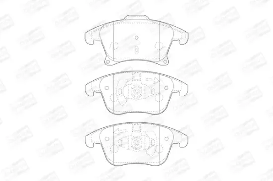 Bremsbelagsatz, Scheibenbremse Vorderachse CHAMPION 573674CH Bild Bremsbelagsatz, Scheibenbremse Vorderachse CHAMPION 573674CH