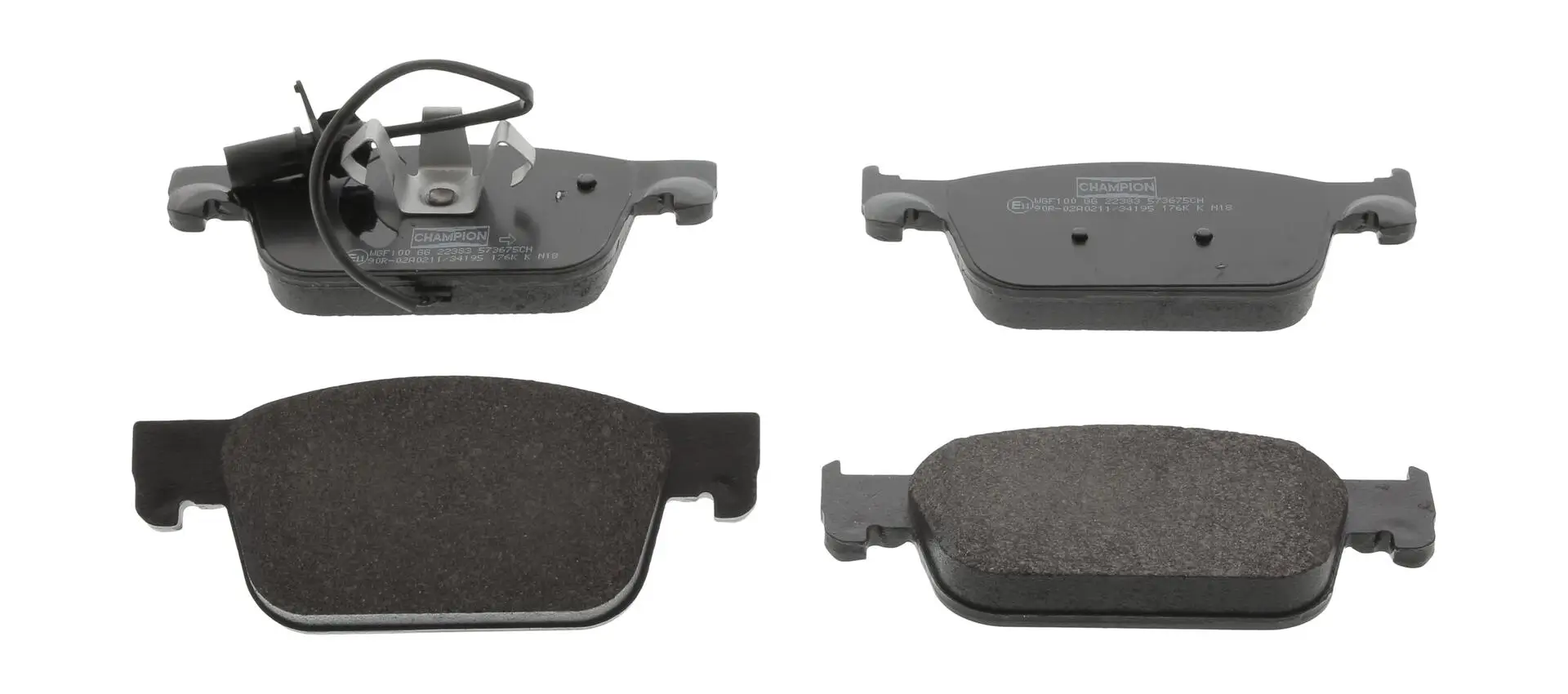 Bremsbelagsatz, Scheibenbremse Vorderachse CHAMPION 573675CH