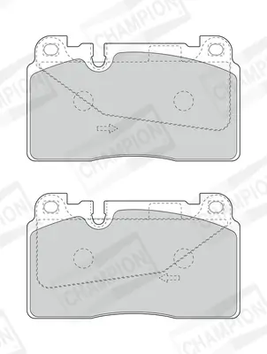 Bremsbelagsatz, Scheibenbremse CHAMPION 573688CH Bild Bremsbelagsatz, Scheibenbremse CHAMPION 573688CH