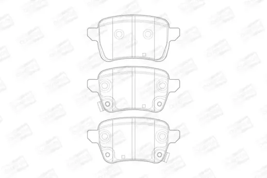 Bremsbelagsatz, Scheibenbremse CHAMPION 573689CH Bild Bremsbelagsatz, Scheibenbremse CHAMPION 573689CH