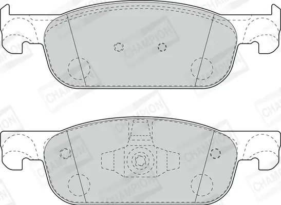 Bremsbelagsatz, Scheibenbremse Vorderachse CHAMPION 573696CH Bild Bremsbelagsatz, Scheibenbremse Vorderachse CHAMPION 573696CH