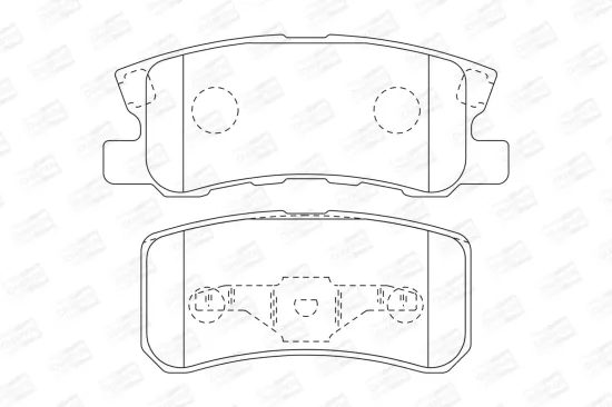 Bremsbelagsatz, Scheibenbremse CHAMPION 573724CH Bild Bremsbelagsatz, Scheibenbremse CHAMPION 573724CH