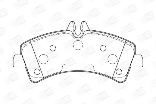 Bremsbelagsatz, Scheibenbremse Hinterachse CHAMPION 573728CH Bild Bremsbelagsatz, Scheibenbremse Hinterachse CHAMPION 573728CH
