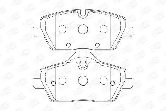 Bremsbelagsatz, Scheibenbremse Vorderachse CHAMPION 573733CH Bild Bremsbelagsatz, Scheibenbremse Vorderachse CHAMPION 573733CH