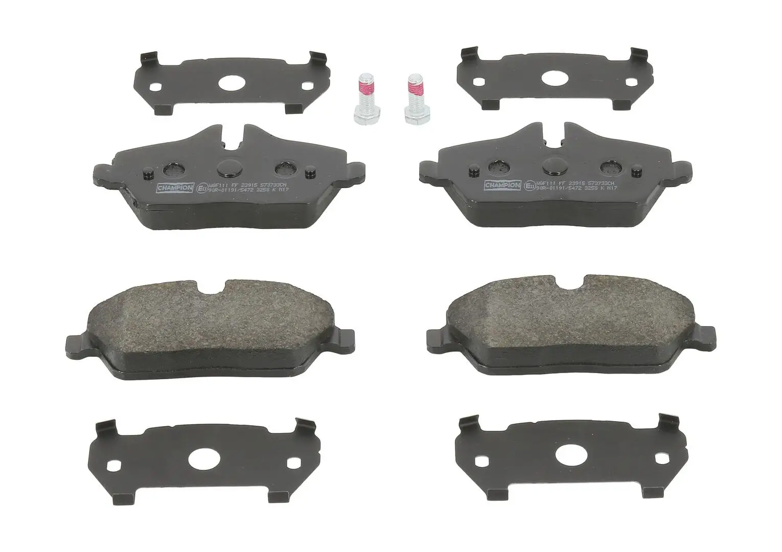 Bremsbelagsatz, Scheibenbremse Vorderachse CHAMPION 573733CH