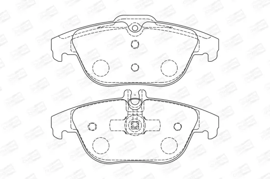 Bremsbelagsatz, Scheibenbremse Hinterachse CHAMPION 573735CH Bild Bremsbelagsatz, Scheibenbremse Hinterachse CHAMPION 573735CH