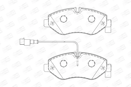 Bremsbelagsatz, Scheibenbremse CHAMPION 573743CH Bild Bremsbelagsatz, Scheibenbremse CHAMPION 573743CH