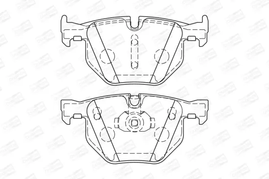 Bremsbelagsatz, Scheibenbremse Hinterachse CHAMPION 573744CH Bild Bremsbelagsatz, Scheibenbremse Hinterachse CHAMPION 573744CH