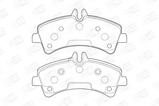 Bremsbelagsatz, Scheibenbremse Hinterachse CHAMPION 573758CH Bild Bremsbelagsatz, Scheibenbremse Hinterachse CHAMPION 573758CH