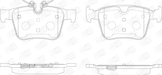 Bremsbelagsatz, Scheibenbremse CHAMPION 573772CH Bild Bremsbelagsatz, Scheibenbremse CHAMPION 573772CH