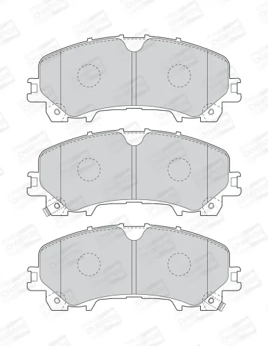 Bremsbelagsatz, Scheibenbremse Vorderachse CHAMPION 573789CH Bild Bremsbelagsatz, Scheibenbremse Vorderachse CHAMPION 573789CH