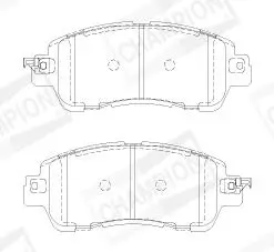 Bremsbelagsatz, Scheibenbremse CHAMPION 573801CH Bild Bremsbelagsatz, Scheibenbremse CHAMPION 573801CH