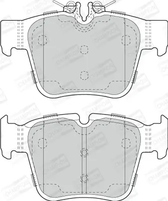 Bremsbelagsatz, Scheibenbremse Hinterachse CHAMPION 573803CH Bild Bremsbelagsatz, Scheibenbremse Hinterachse CHAMPION 573803CH