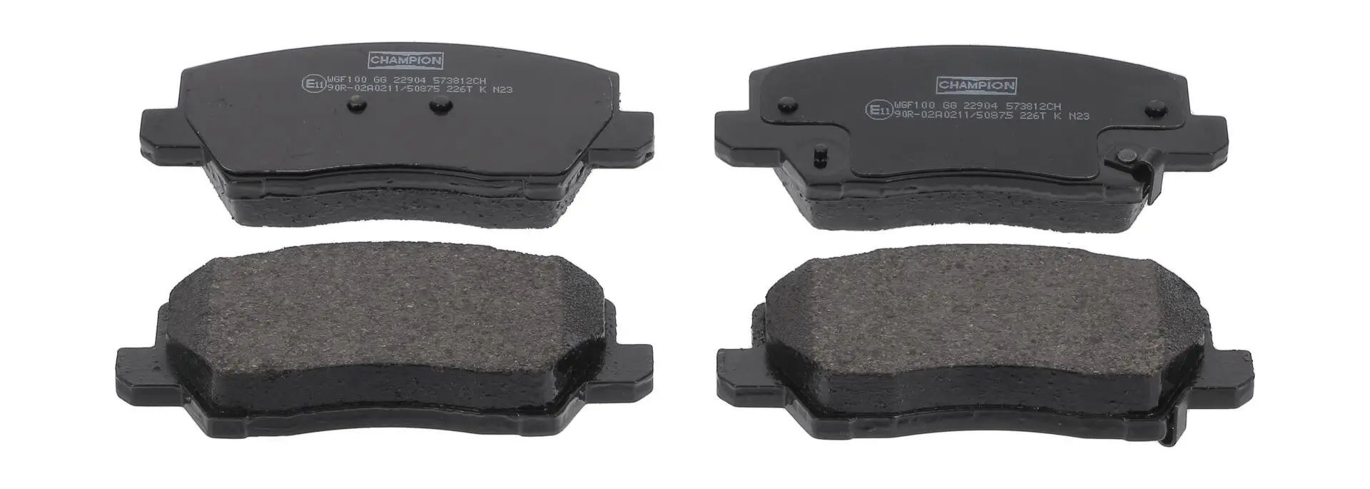 Bremsbelagsatz, Scheibenbremse Vorderachse CHAMPION 573812CH