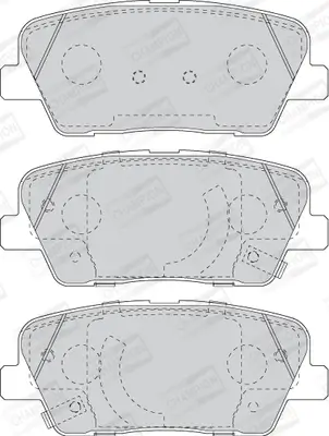 Bremsbelagsatz, Scheibenbremse Hinterachse CHAMPION 573823CH Bild Bremsbelagsatz, Scheibenbremse Hinterachse CHAMPION 573823CH