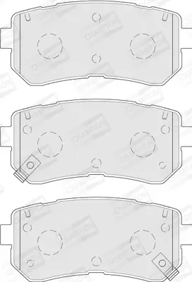 Bremsbelagsatz, Scheibenbremse Hinterachse CHAMPION 573830CH Bild Bremsbelagsatz, Scheibenbremse Hinterachse CHAMPION 573830CH
