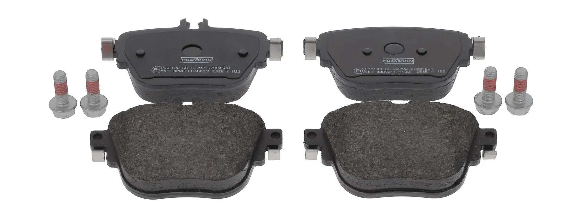 Bremsbelagsatz, Scheibenbremse Hinterachse CHAMPION 573845CH