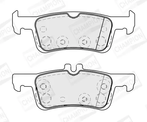 Bremsbelagsatz, Scheibenbremse Hinterachse CHAMPION 573872CH Bild Bremsbelagsatz, Scheibenbremse Hinterachse CHAMPION 573872CH