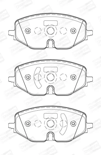 Bremsbelagsatz, Scheibenbremse Vorderachse CHAMPION 573904CH Bild Bremsbelagsatz, Scheibenbremse Vorderachse CHAMPION 573904CH