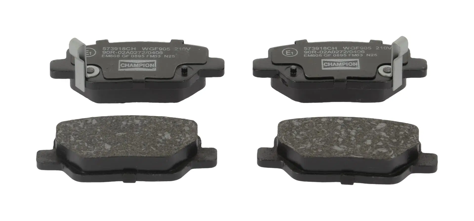 Bremsbelagsatz, Scheibenbremse Hinterachse CHAMPION 573918CH
