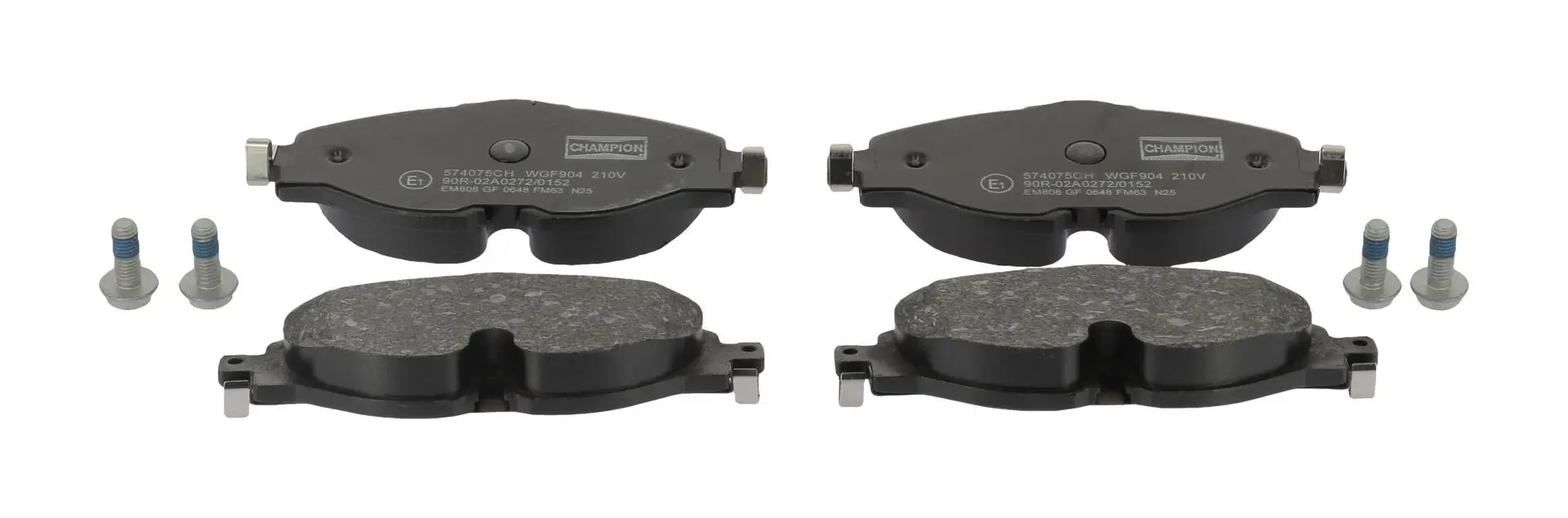 Bremsbelagsatz, Scheibenbremse Vorderachse CHAMPION 574075CH