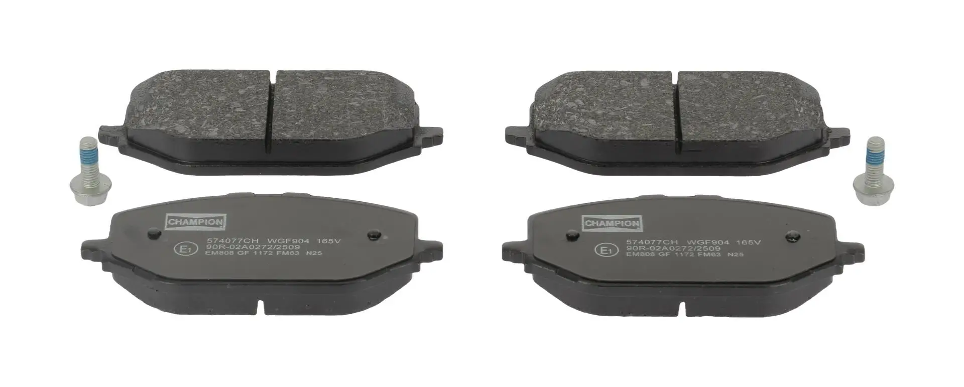Bremsbelagsatz, Scheibenbremse Vorderachse CHAMPION 574077CH