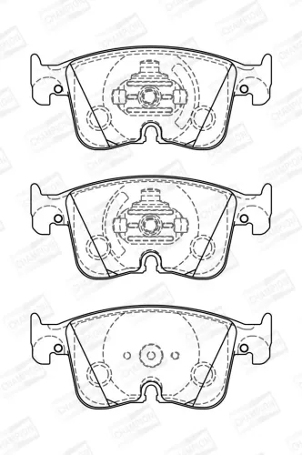 Bremsbelagsatz, Scheibenbremse Vorderachse CHAMPION 574084CH Bild Bremsbelagsatz, Scheibenbremse Vorderachse CHAMPION 574084CH