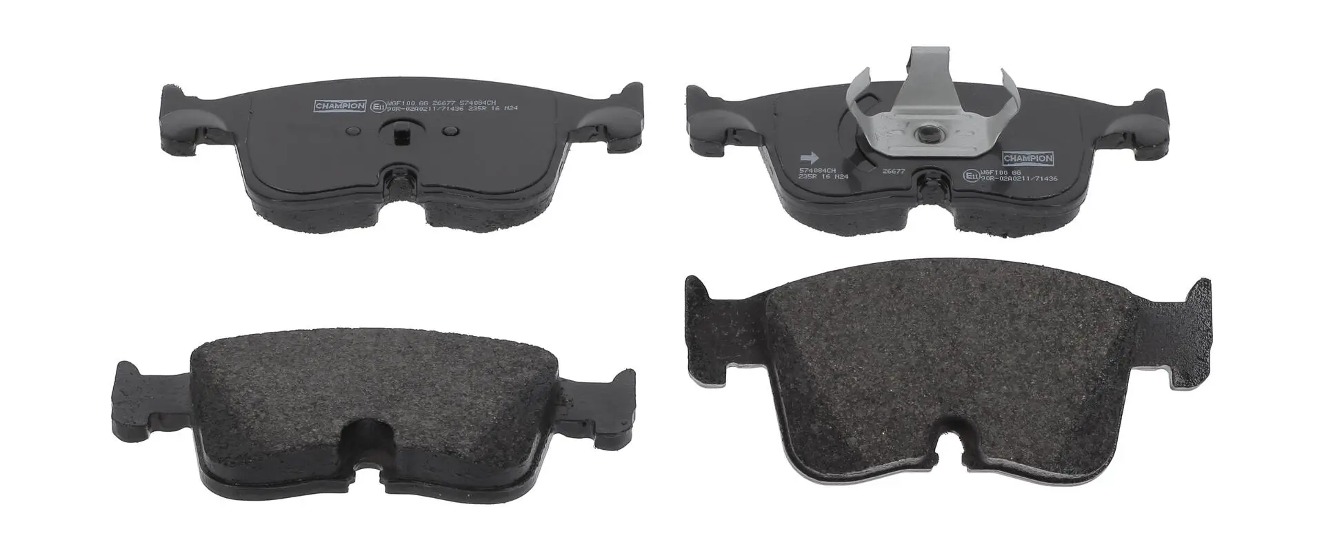 Bremsbelagsatz, Scheibenbremse Vorderachse CHAMPION 574084CH