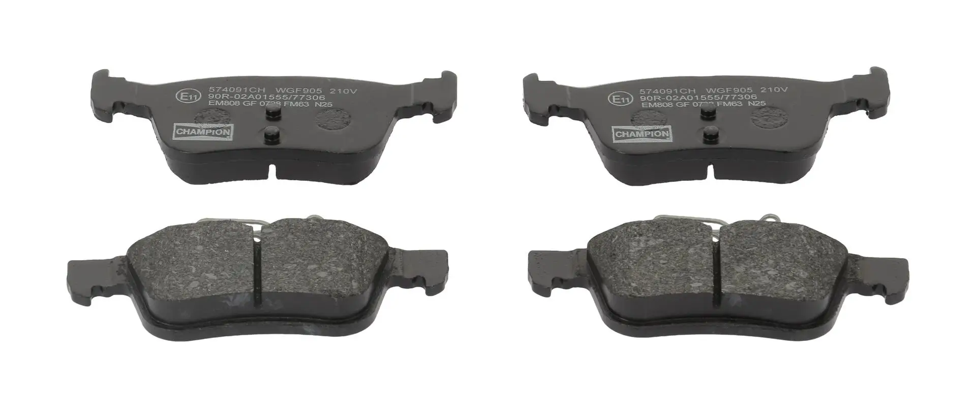 Bremsbelagsatz, Scheibenbremse CHAMPION 574091CH