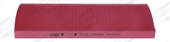 Filter, Innenraumluft CHAMPION CCF0209B Bild Filter, Innenraumluft CHAMPION CCF0209B