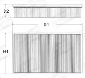 Luftfilter CHAMPION U617/606
