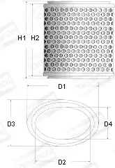 Luftfilter CHAMPION W151/606 Bild Luftfilter CHAMPION W151/606