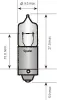 Glühlampe, Schlussleuchte 12 V 6 W H6W SPAHN GLÜHLAMPEN 1269 Bild Glühlampe, Schlussleuchte 12 V 6 W H6W SPAHN GLÜHLAMPEN 1269