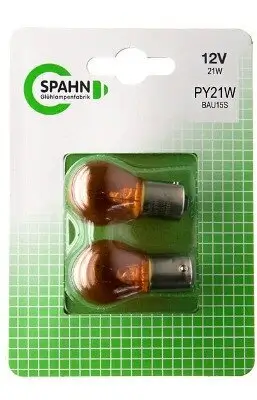 Glühlampe, Blinkleuchte 12 V 21 W PY21W SPAHN GLÜHLAMPEN BL2011