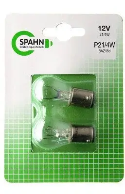 Glühlampe, Brems-/Schlusslicht 12 V 21/4 W P21/4W SPAHN GLÜHLAMPEN BL2015 Bild Glühlampe, Brems-/Schlusslicht 12 V 21/4 W P21/4W SPAHN GLÜHLAMPEN BL2015