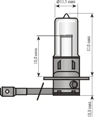 Glühlampe, Fernscheinwerfer 12 V 55 W H3 SPAHN GLÜHLAMPEN BL53162 Bild Glühlampe, Fernscheinwerfer 12 V 55 W H3 SPAHN GLÜHLAMPEN BL53162