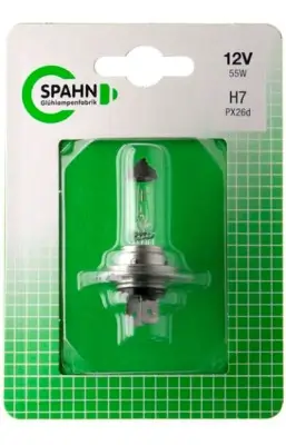 Glühlampe, Fernscheinwerfer 12 V 55 W H7 H7 SPAHN GLÜHLAMPEN BL57162