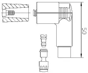 Stecker, Zündverteiler BREMI 10206WA1