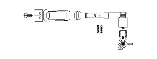 Zündleitung BREMI 111/55 Bild Zündleitung BREMI 111/55