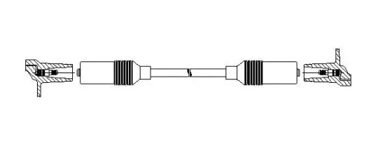 Zündleitung Zündspule zum Verteiler BREMI 117/50 Bild Zündleitung Zündspule zum Verteiler BREMI 117/50