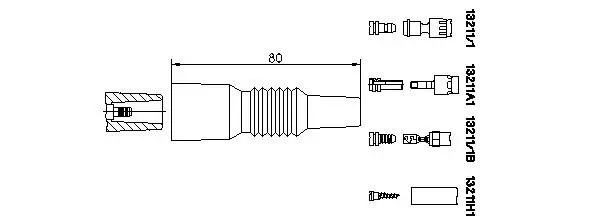 Stecker, Zündverteiler BREMI 13211/1