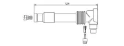 Sensor, Raddrehzahl Hinterachse BREMI 51053