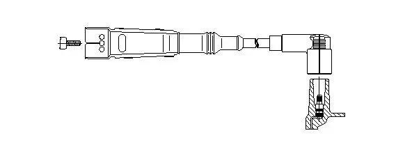 Zündleitung am Lenkzylinder BREMI 151/60