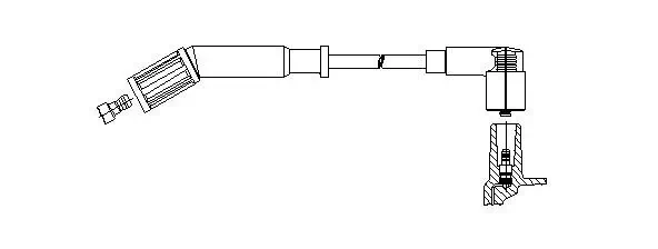 Zündleitung am Lenkzylinder BREMI 178/65