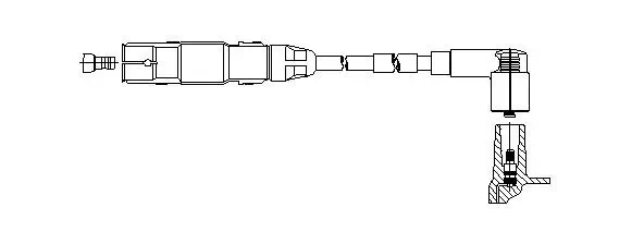 Zündleitung Lenkstockhebel zum Zwischenhebel 1 BREMI 192/69