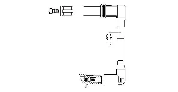 Zündleitung an Absperrhahn BREMI 1A13/33