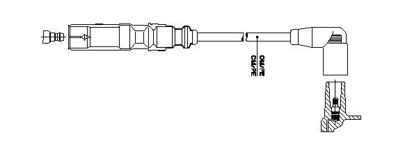 Zündleitung an Absperrhahn BREMI 1A22/46
