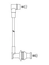 Zündleitung Lenkstockhebel zum Lenkspurhebel BREMI 633/55 Bild Zündleitung Lenkstockhebel zum Lenkspurhebel BREMI 633/55